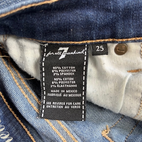 7 For All Mankind Distressed Jeans Pants Denim ((size 25)) - Picture 7 of 8